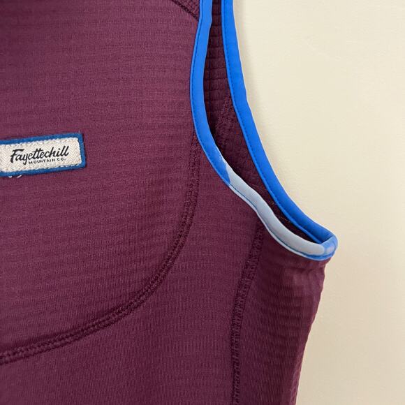 Fayettechill Outerwear LO Fleece Polartec Vest in Plum Size S - Picture 7 of 16
